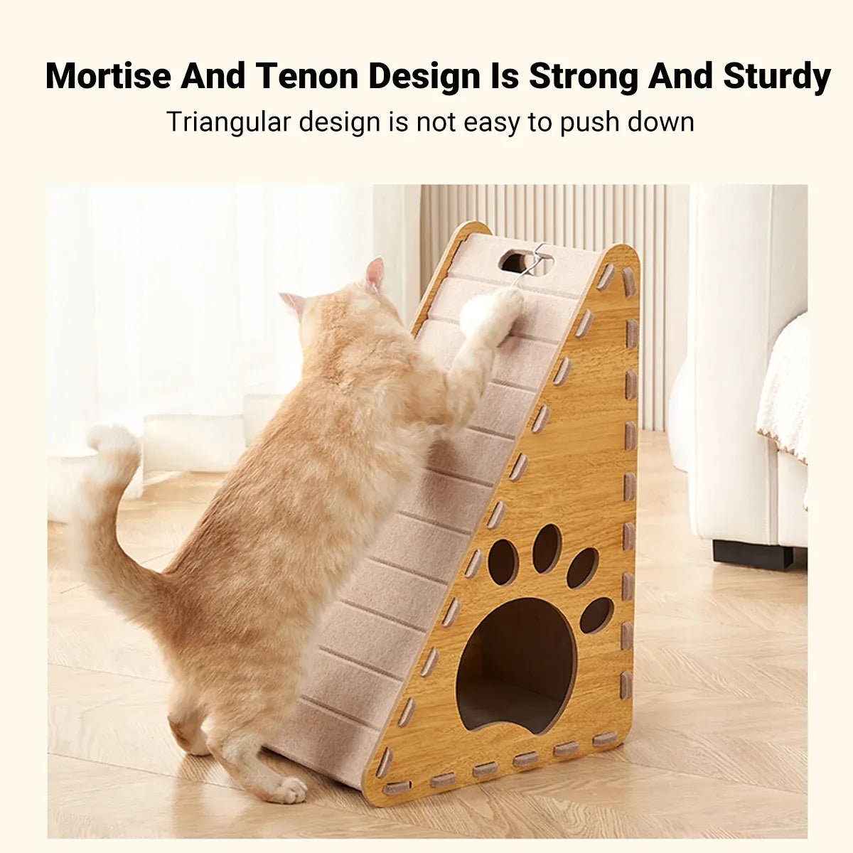 Triangle Cat Scratch Board Felt Claw Pad Vertical Nest Durable All
