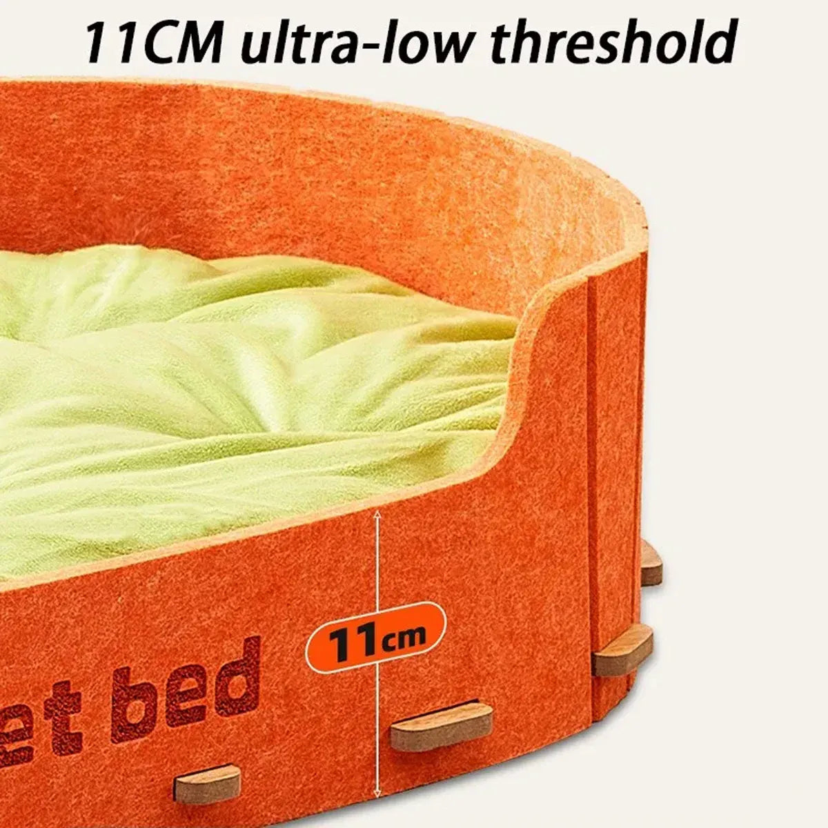 Pet Sleeping Bed Felt Cat Nest Warm Dog Bed Soft Indoor Cushion