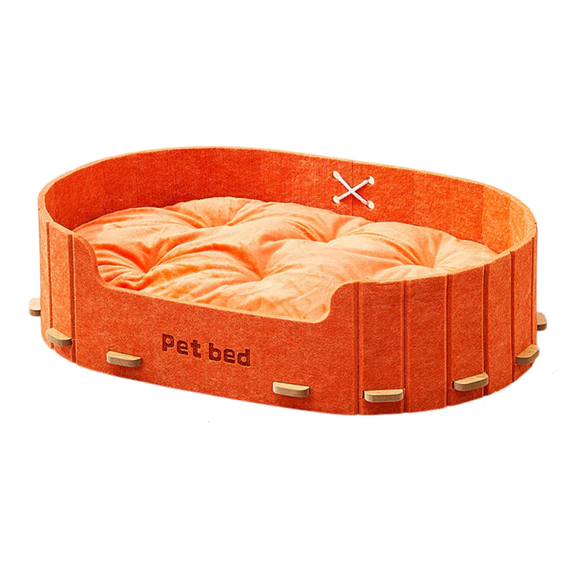 Pet Sleeping Bed Felt Cat Nest Warm Dog Bed Soft Indoor Cushion