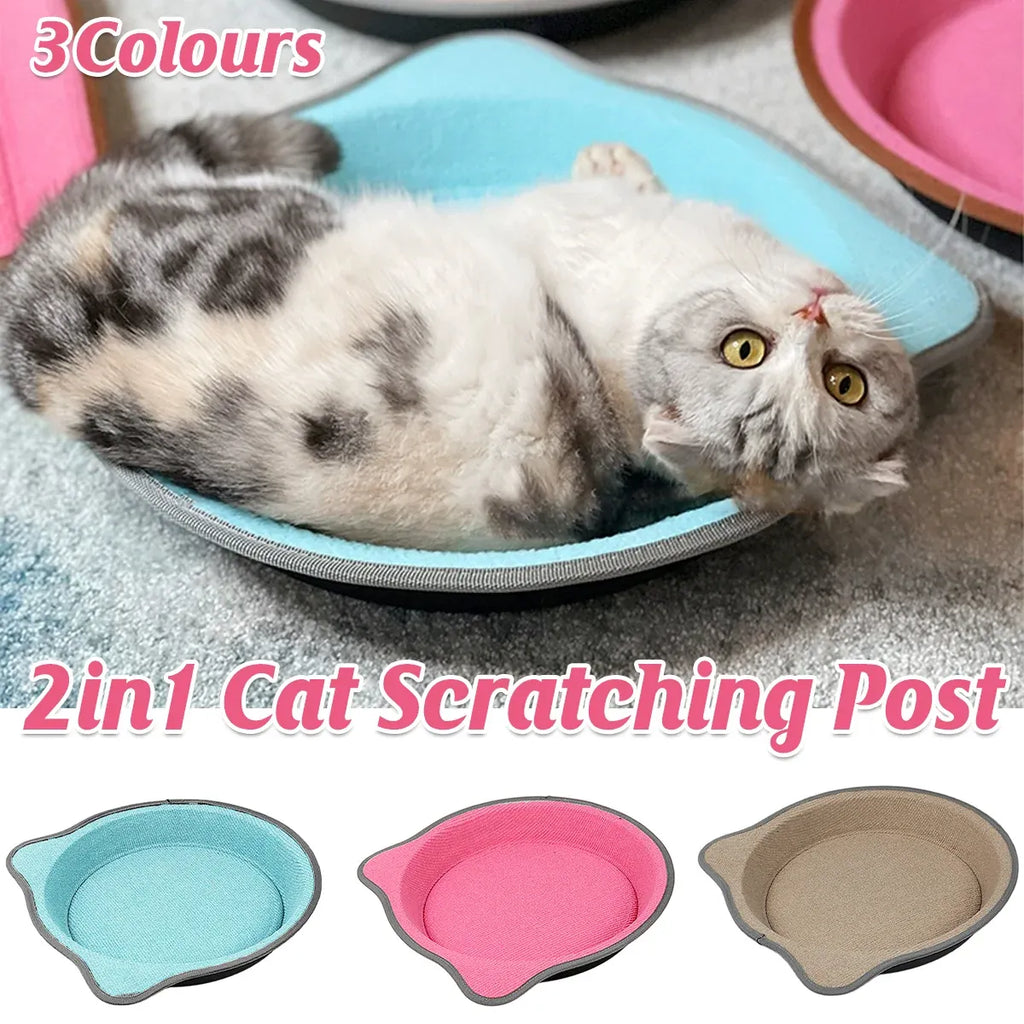 Cat Scratching Post Pad 2 in 1 PP Blanket Non Slip Indoor Kitten 38 x
