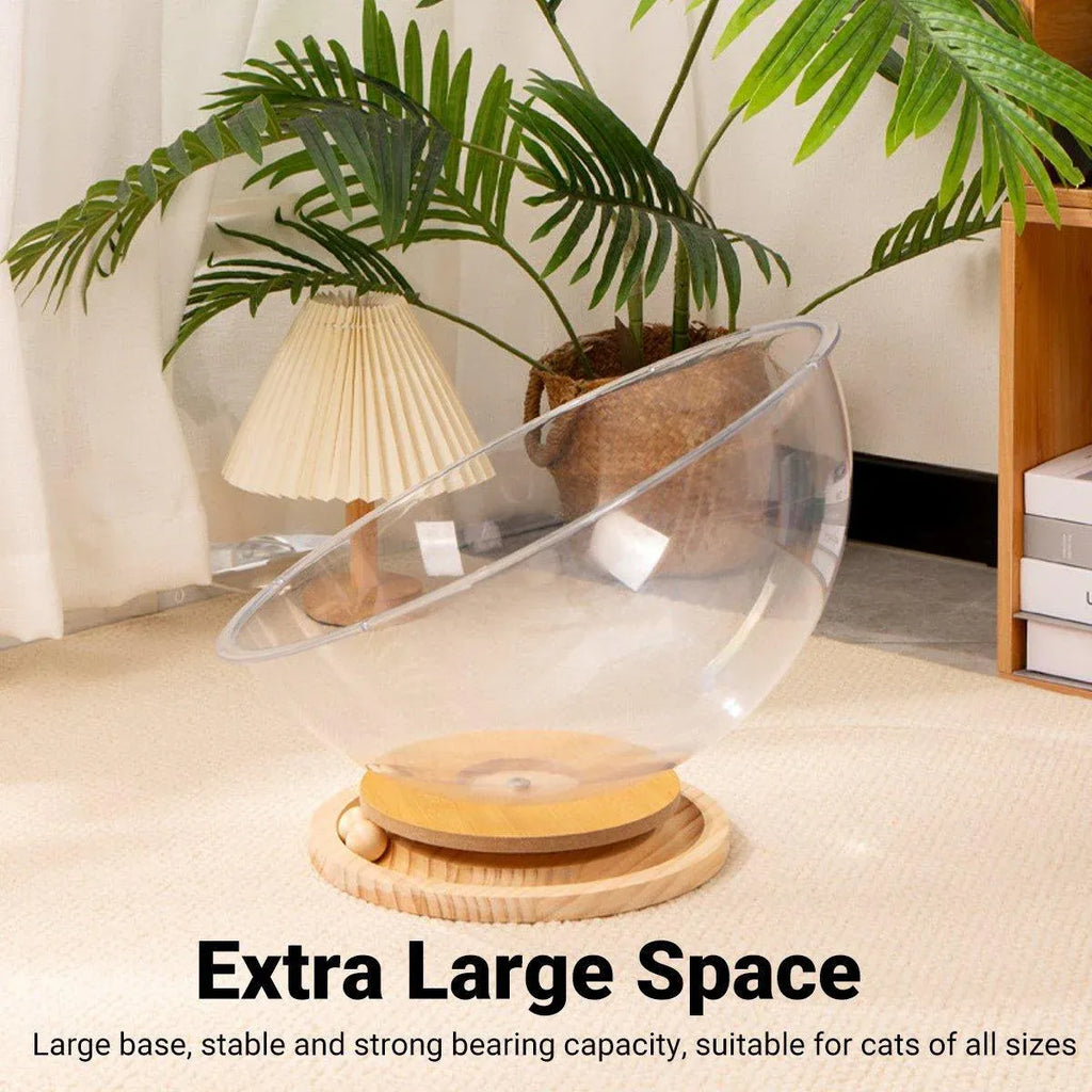 Four Seasons Acrylic Space Capsule Cat Bed Semi-closed Cool Nest