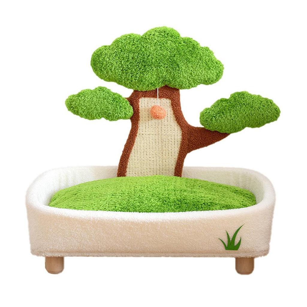 Pine Tree Shape Cat Scratching Board Wear-Resistant Removable
