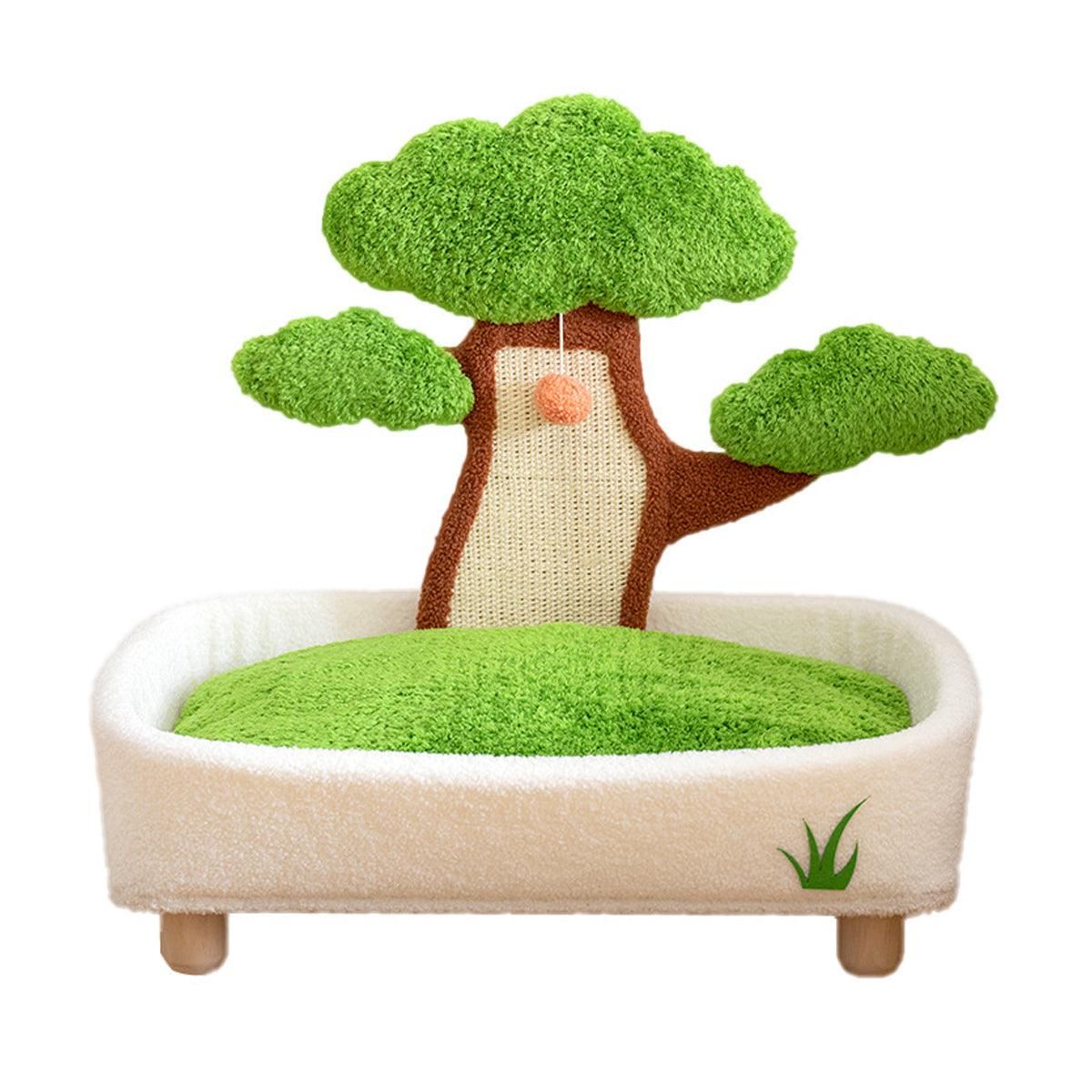 Pine Tree Shape Cat Scratching Board Wear-Resistant Removable