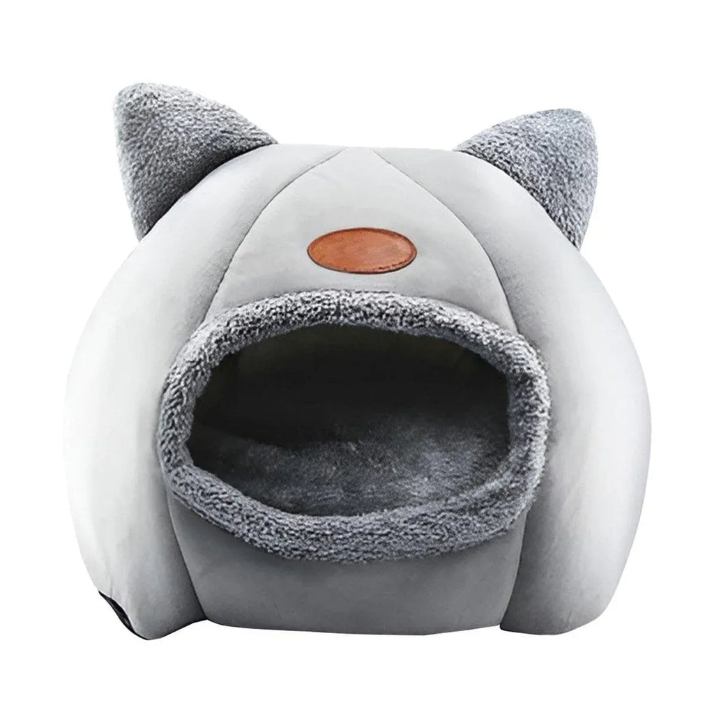 Cat Bed Winter Warm Enclosed Pet House Cozy Indoor Sleeping Nest