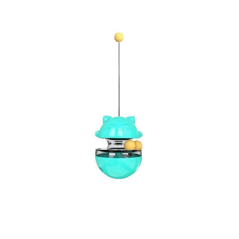 Cat Treat Dispenser Toy Ball Kitten Selfplay Interactive Tumbler
