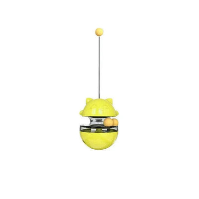 Cat Treat Dispenser Toy Ball Kitten Selfplay Interactive Tumbler