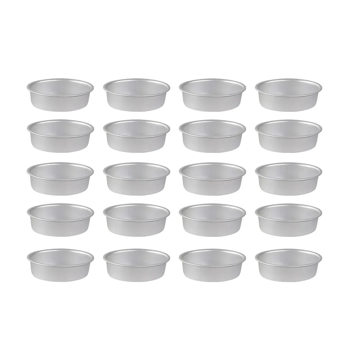 Oval Aluminium Cheesecake Moulds, Pack of 20