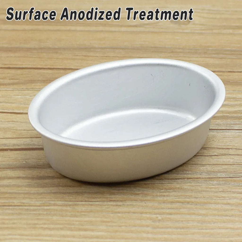 Oval Aluminium Cheesecake Moulds, Pack of 20