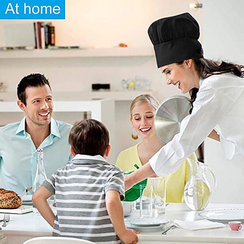 Adjustable Polyester Chef Cap with Elastic Band