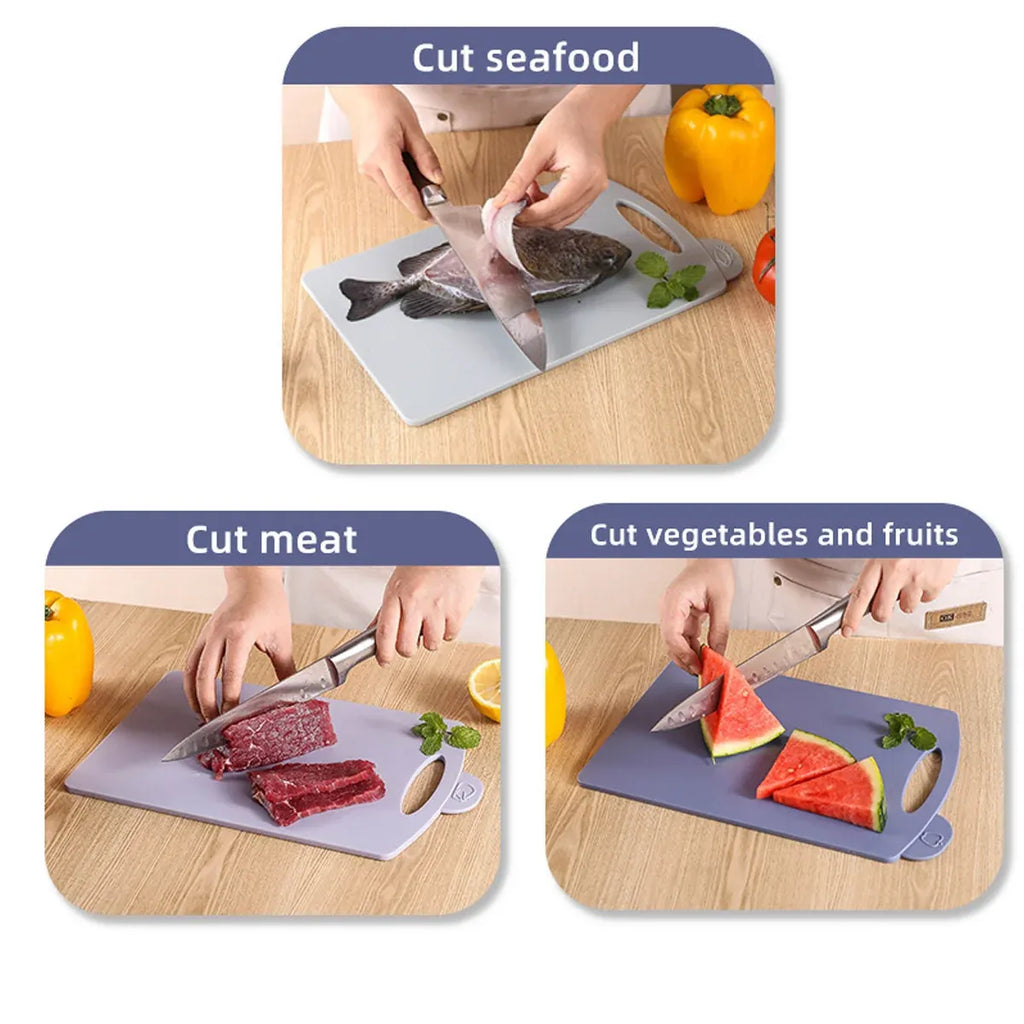 Colour-Coded Cutting Board Set with Stand, 3 Boards