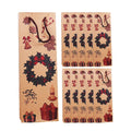 Kraft Paper Christmas Wine Bottle Gift Bags, Pack of 20