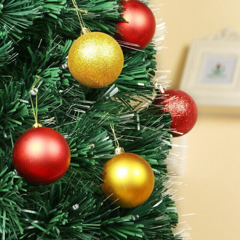 Plastic Christmas Baubles, 3 cm, 24 Pack