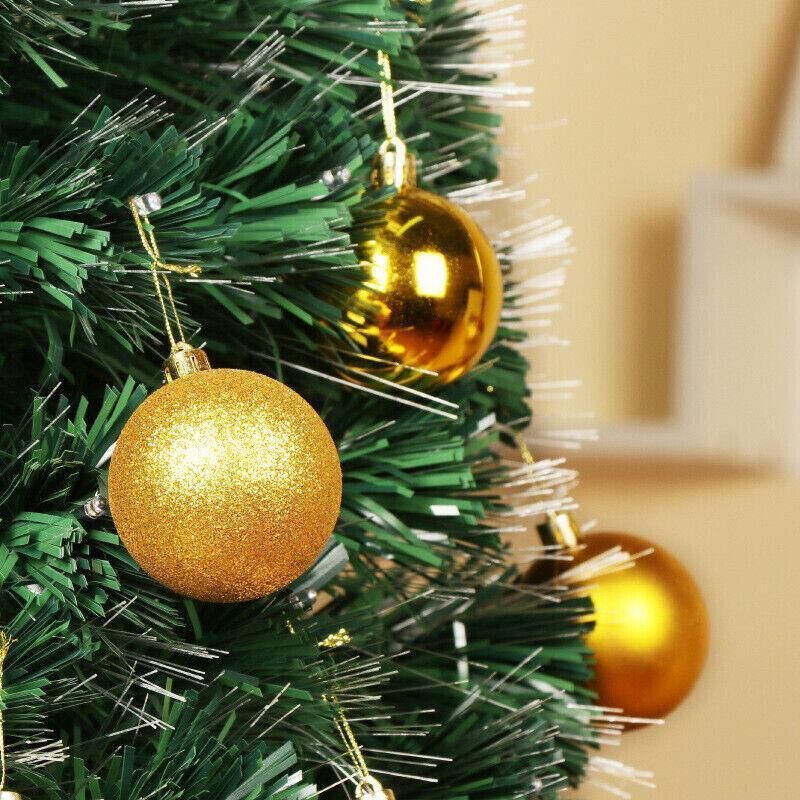 Plastic Christmas Baubles, 3 cm, 24 Pack