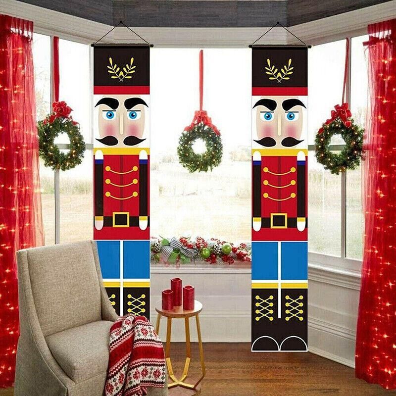 Christmas Door Banners, Pair, 30 x 180 cm