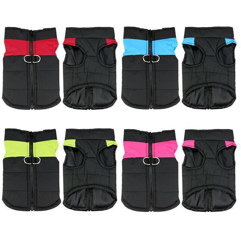 L Size Large Dog Jacket Padded Waterproof Pet Clothes Warm