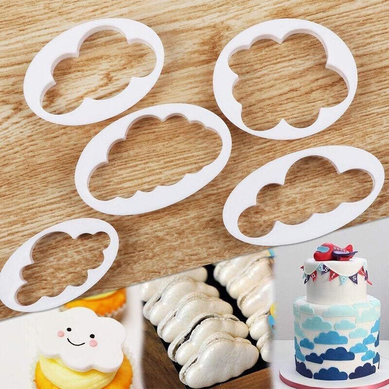 Cloud Shape Cookie Cutters, Set of 5