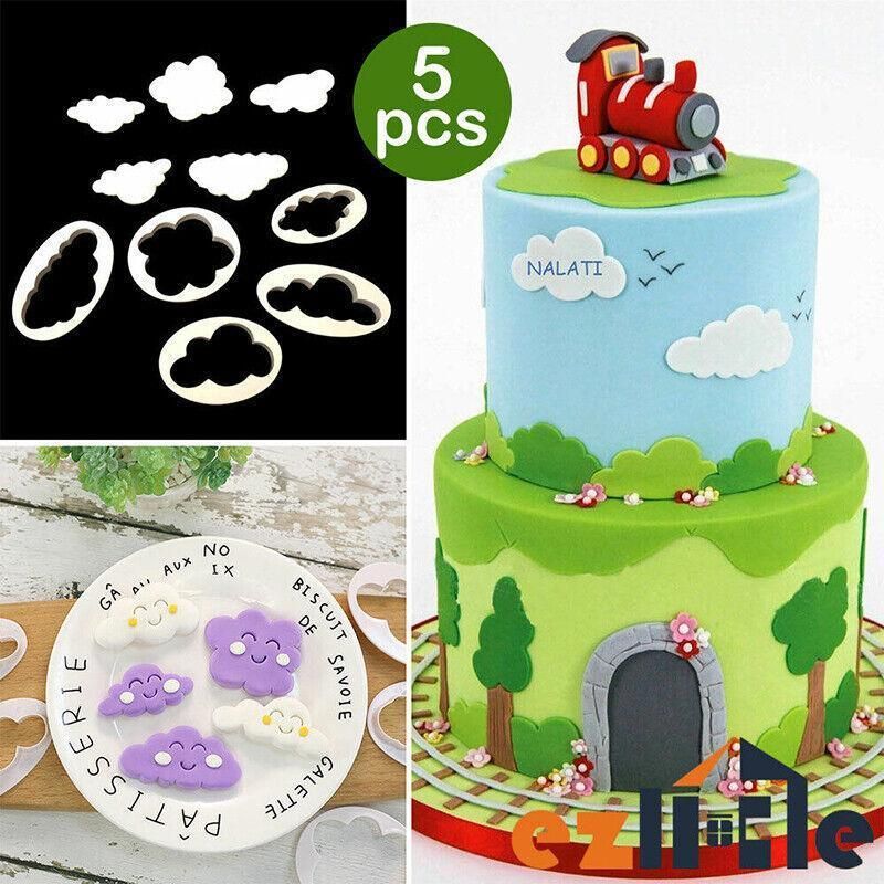 Cloud Shape Cookie Cutters, Set of 5