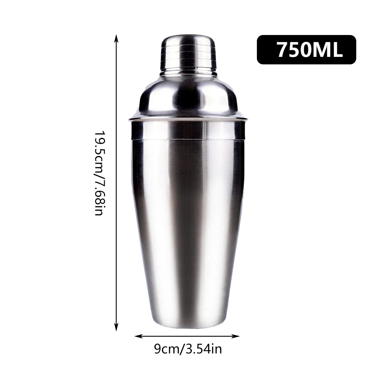Stainless Steel Cocktail Shaker Decanter and Shaker For Home Bar