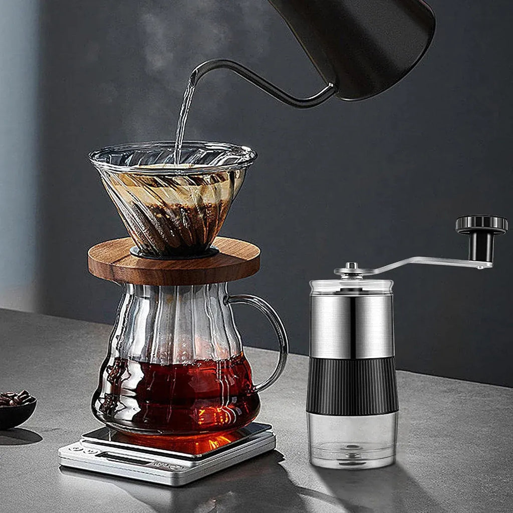 Small Manual Coffee Grinder with Ceramic Burr