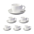 6PCS Ceramic Coffee Cup and Saucer Set Apricot Tea Cup with Ear Hotel
