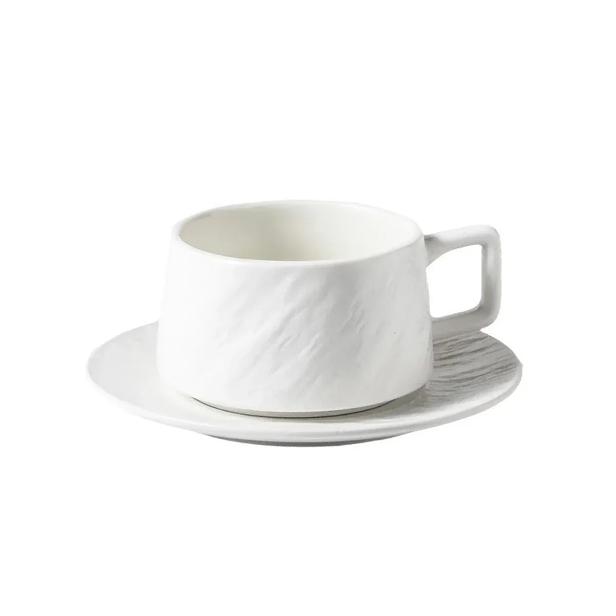 Ceramic Coffee Cup and Saucer Set