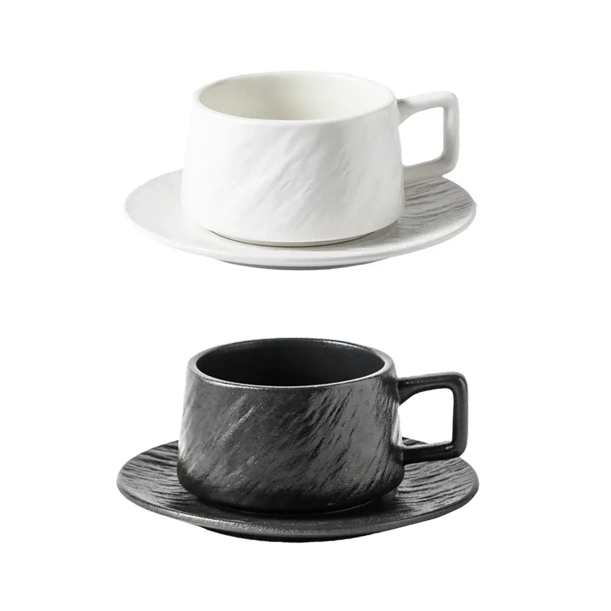 Ceramic Coffee Cup and Saucer Set