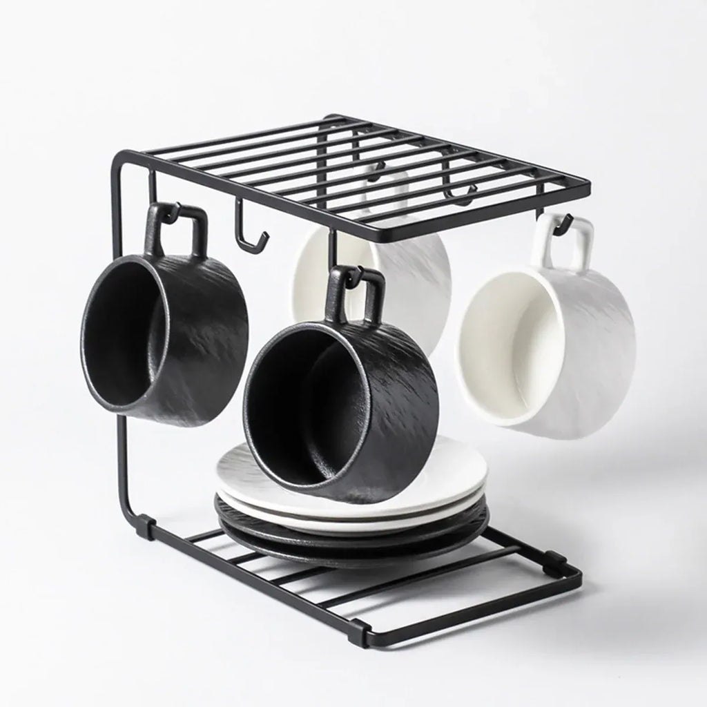 Ceramic Coffee Cup and Saucer Set