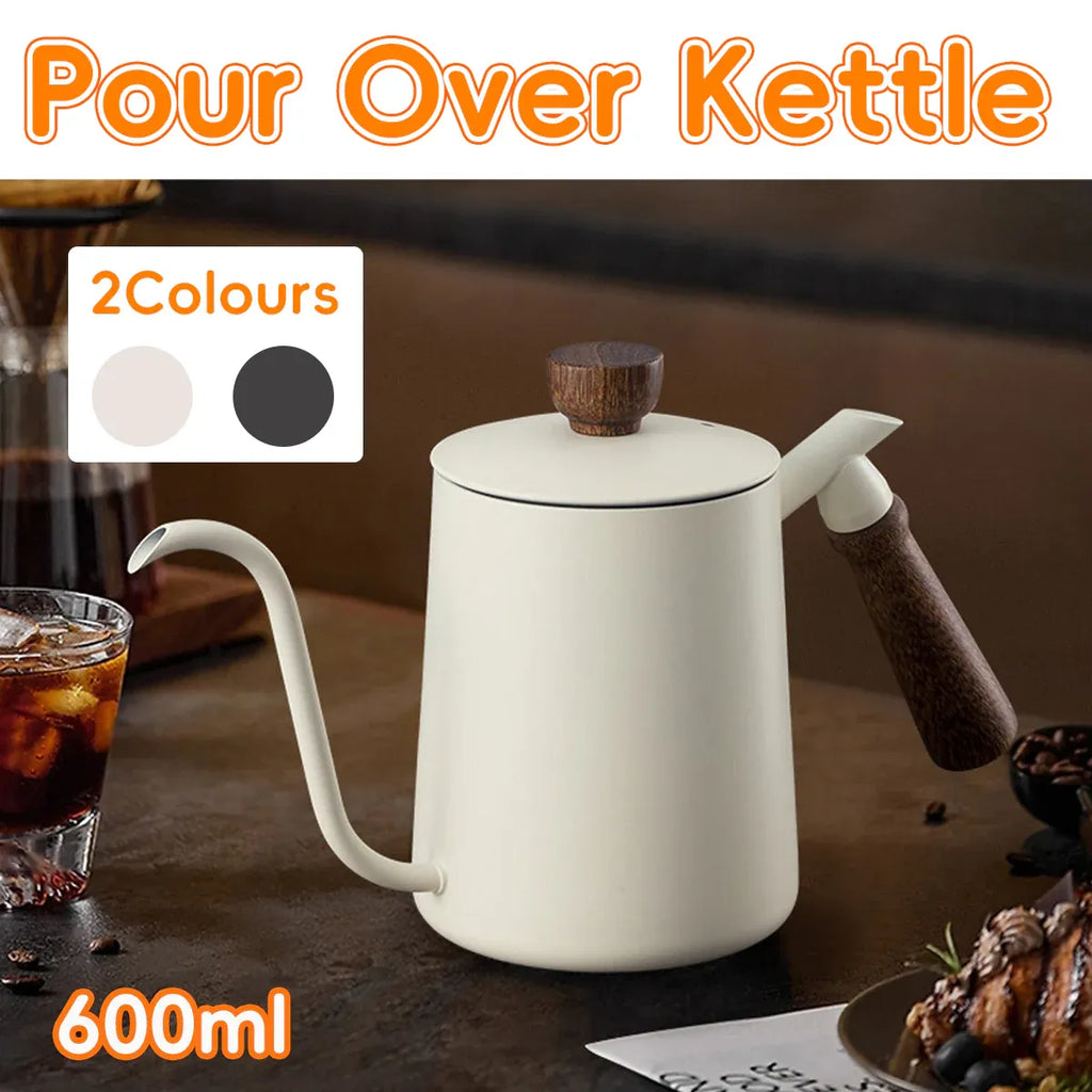 Stainless Steel Gooseneck Pour Over Coffee Kettle, 600 ml