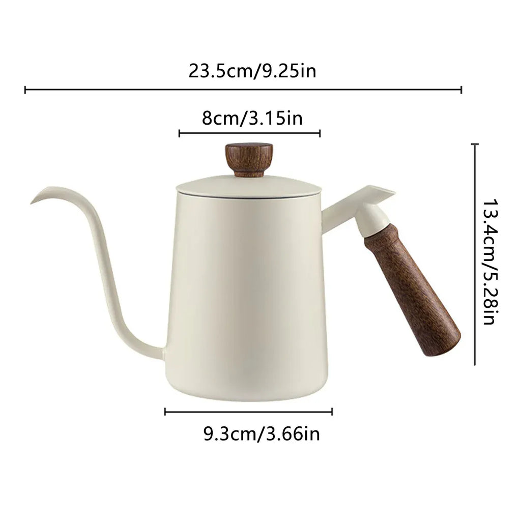Stainless Steel Gooseneck Pour Over Coffee Kettle, 600 ml