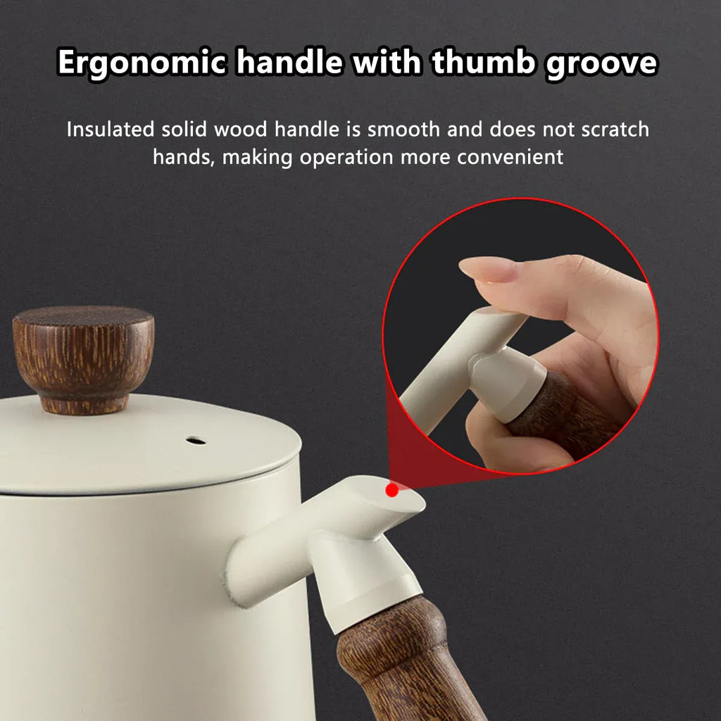 Stainless Steel Gooseneck Pour Over Coffee Kettle, 600 ml