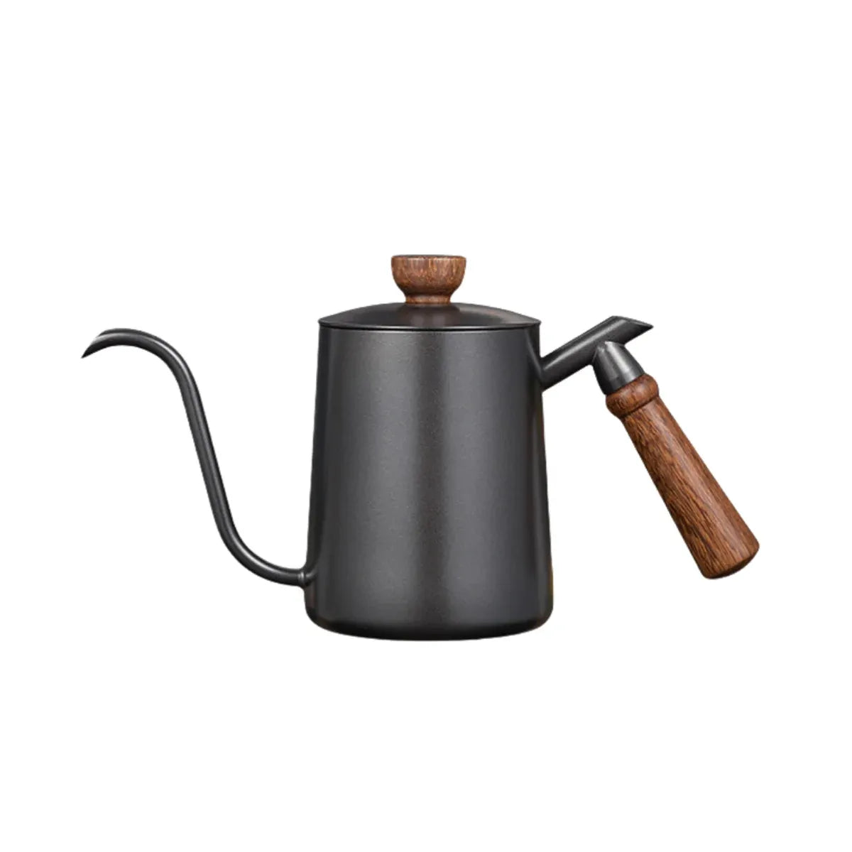 Stainless Steel Gooseneck Pour Over Coffee Kettle, 600 ml, Black