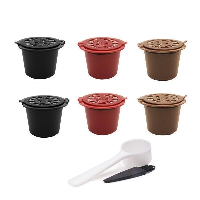 Reusable Coffee Capsules for Nespresso Machines, 6 Pack