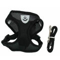 Soft Mesh Dog Harness Vest with Lead, M or L