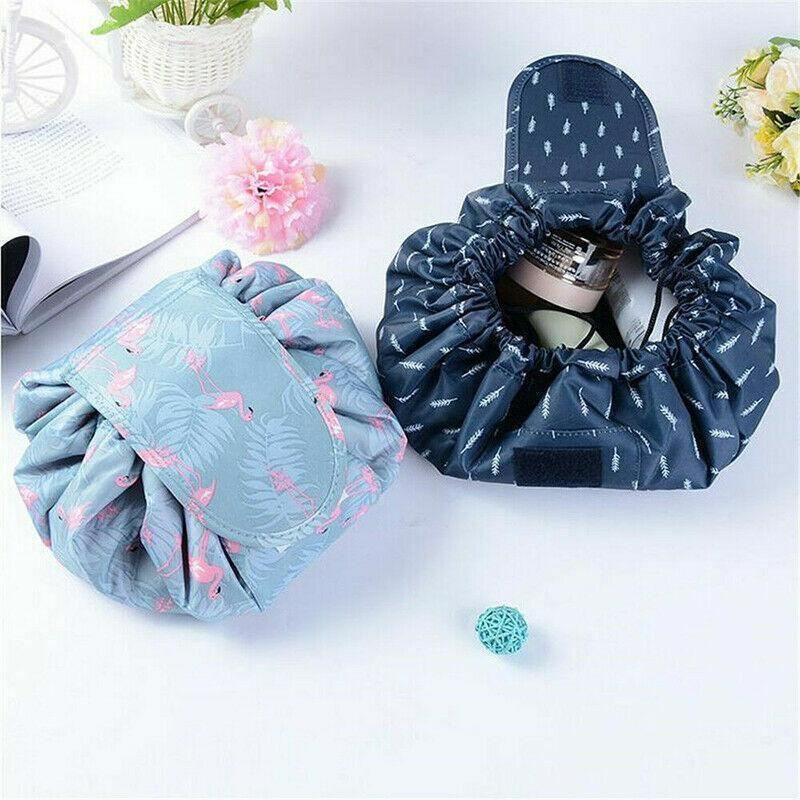 Drawstring Makeup Bag That Opens Flat, 53 x 53 cm