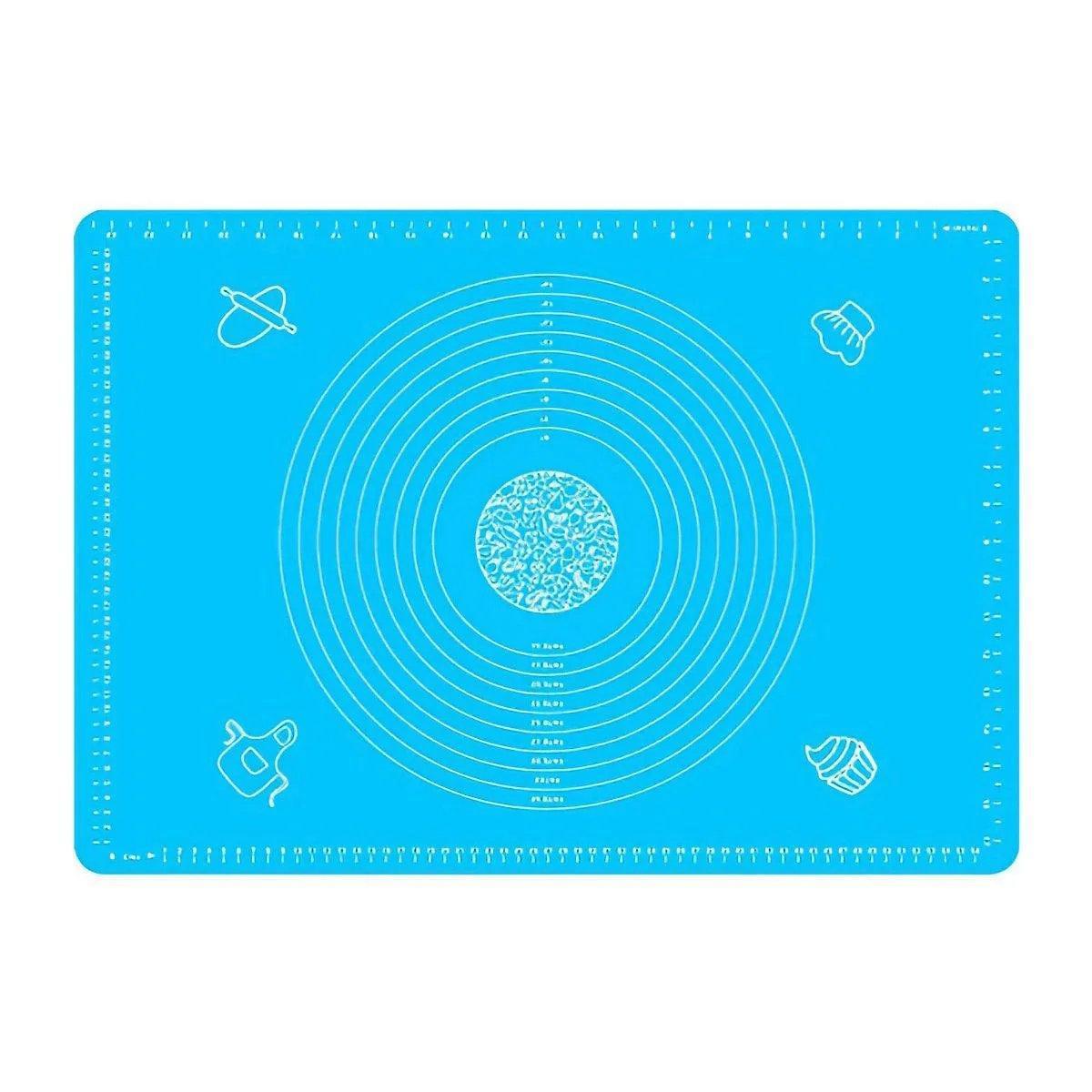 Silicone Pastry Rolling Mat, Blue, 64 x 45 cm