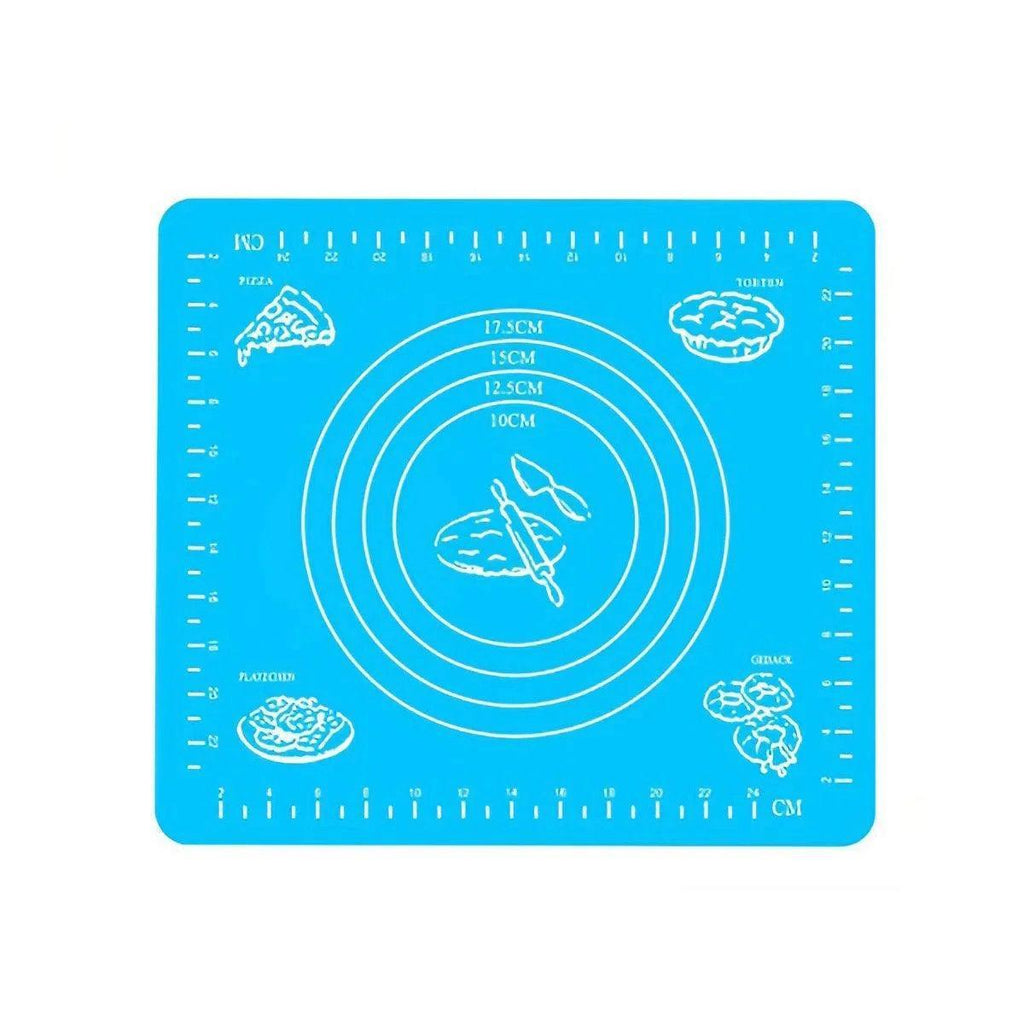 Silicone Pastry Rolling Mat, Blue, 64 x 45 cm