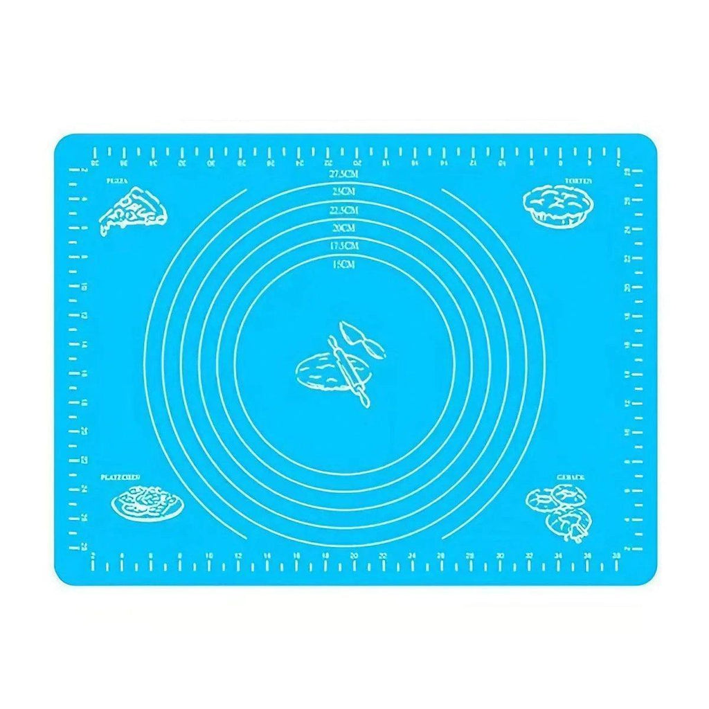 Silicone Pastry Rolling Mat, Blue, 64 x 45 cm