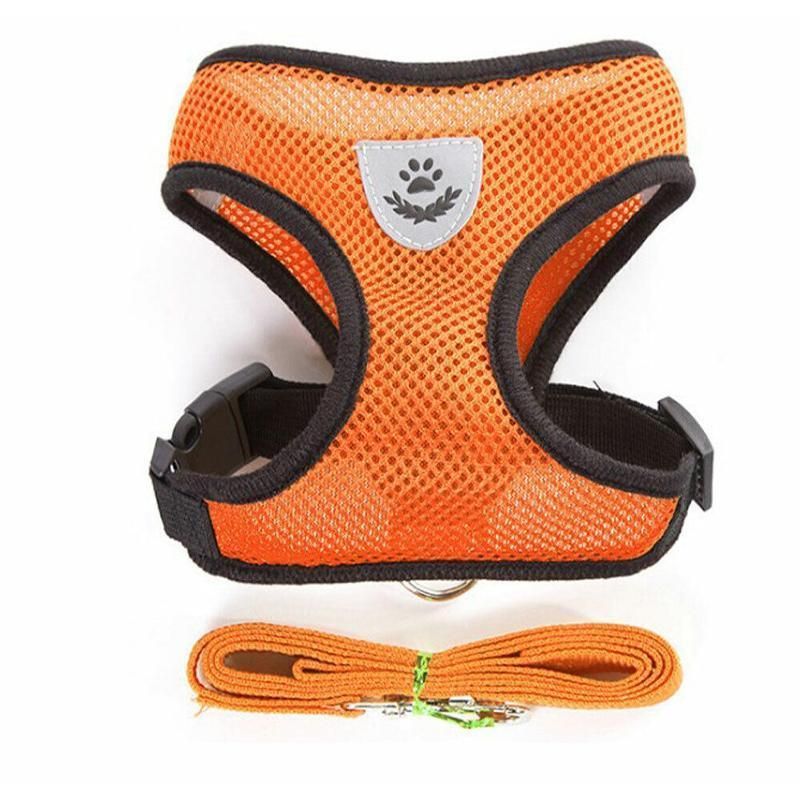 M Size Pet Dog Cat Puppy Soft Leash VEST Mesh Breathe Adjustable