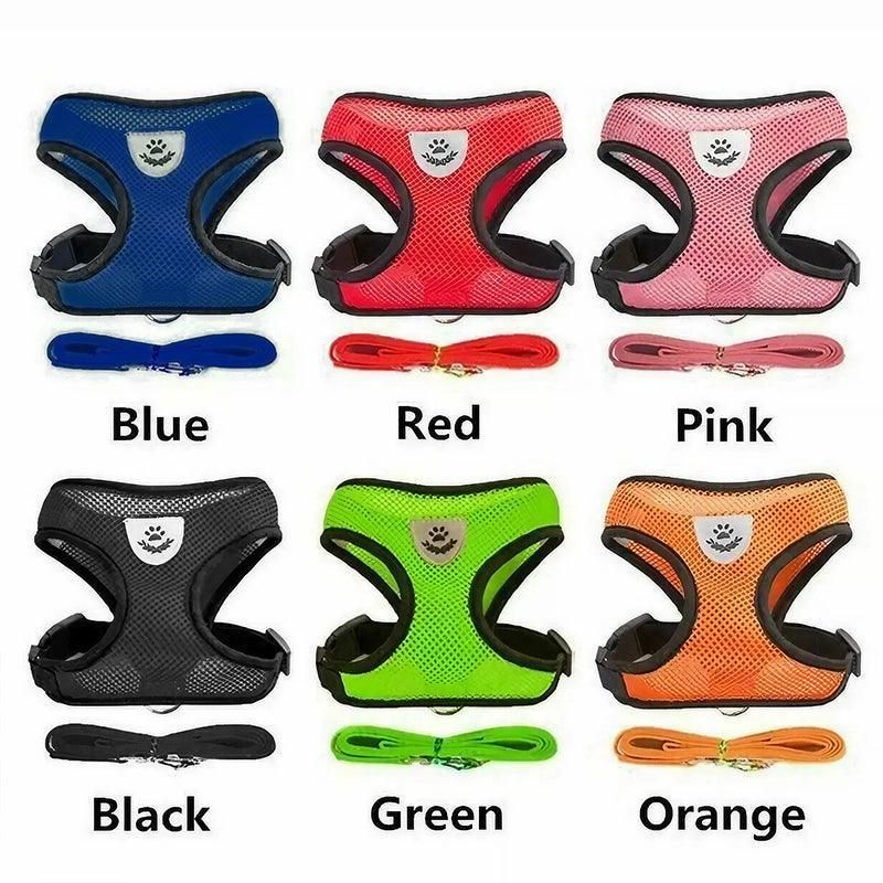M Size Pet Dog Cat Puppy Soft Leash VEST Mesh Breathe Adjustable