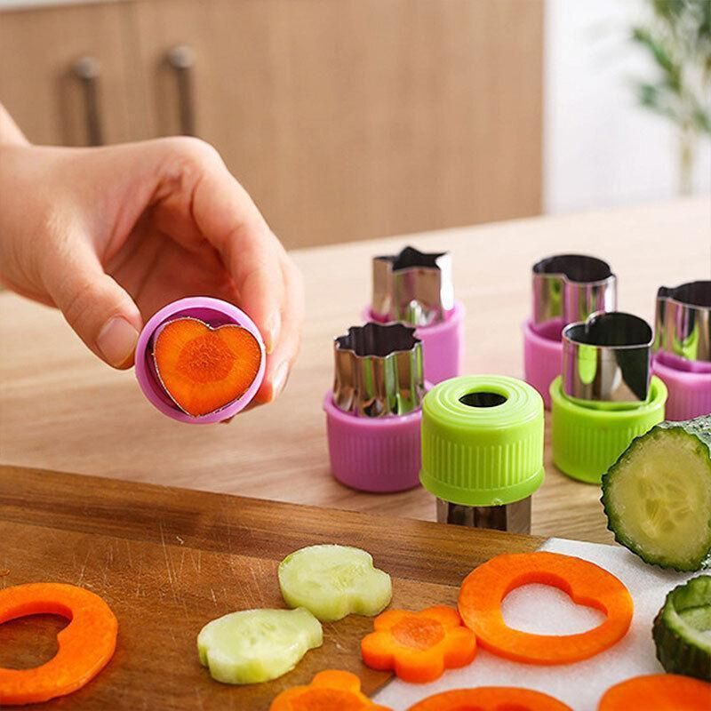 Stainless Steel Mini Food Cutter Set, 12 Pieces