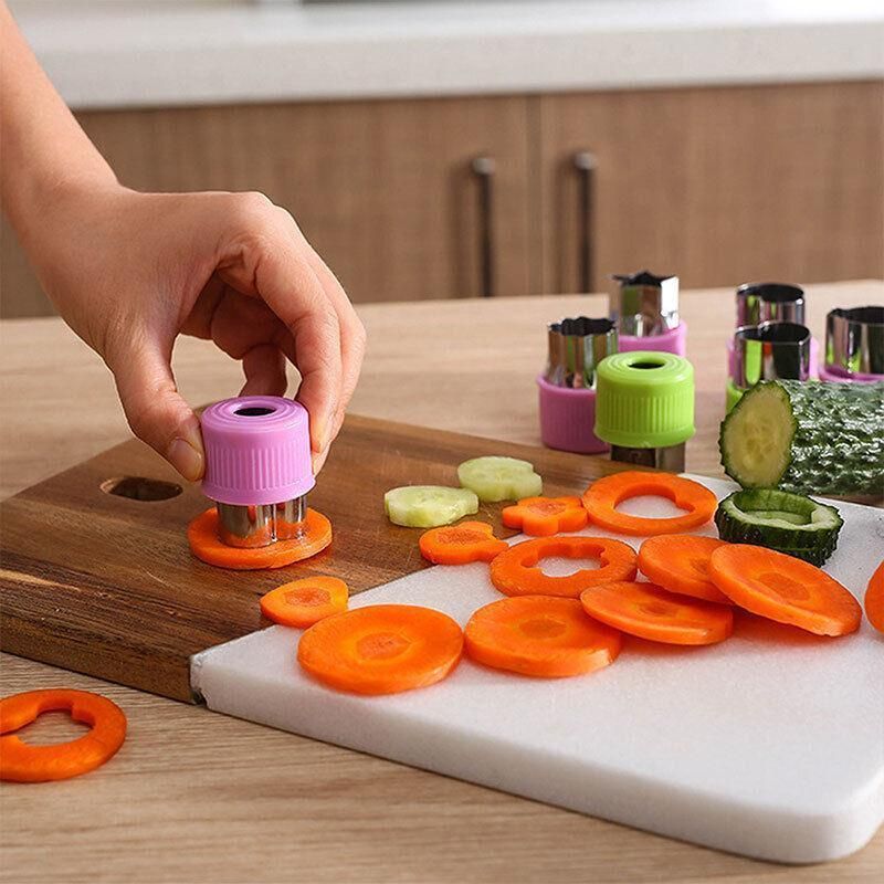 Stainless Steel Mini Food Cutter Set, 12 Pieces