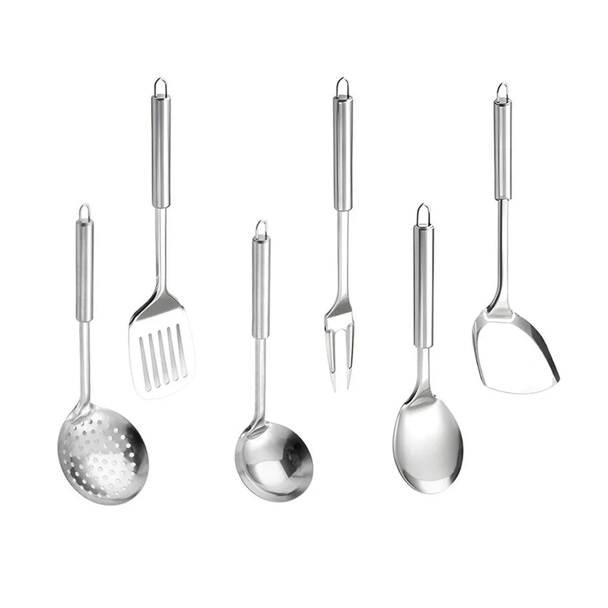Stainless Steel Kitchen Utensil Set, 6 Pieces