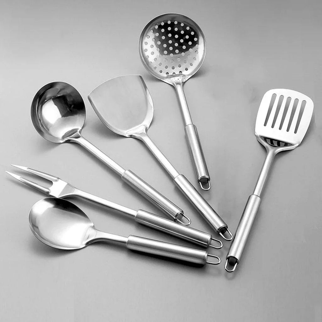 Stainless Steel Kitchen Utensil Set, 6 Pieces