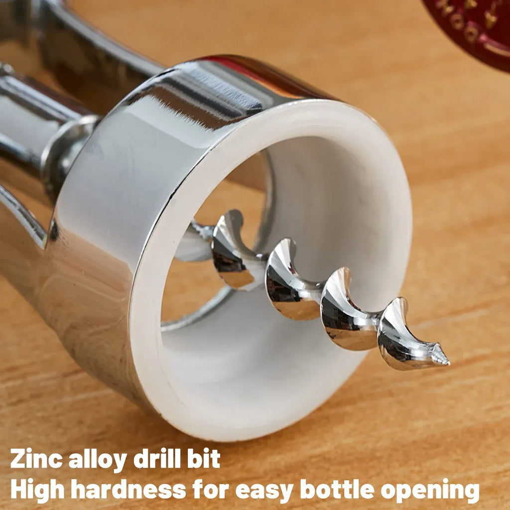 Zinc Alloy Winged Corkscrew with Cap Lifter