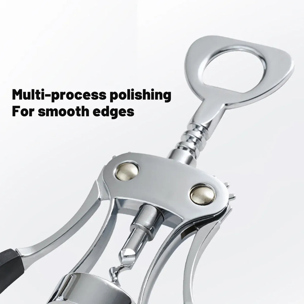 Zinc Alloy Winged Corkscrew with Cap Lifter