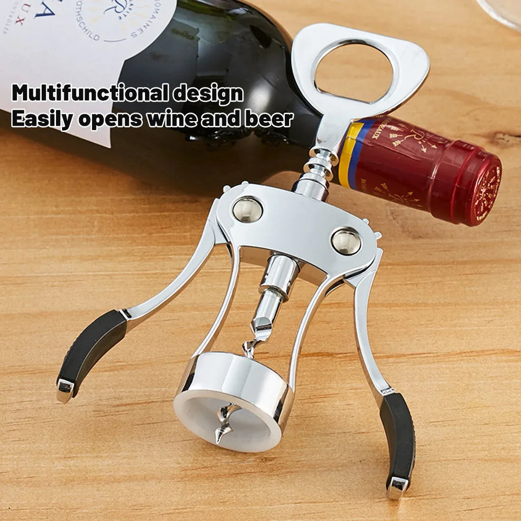 Zinc Alloy Winged Corkscrew with Cap Lifter