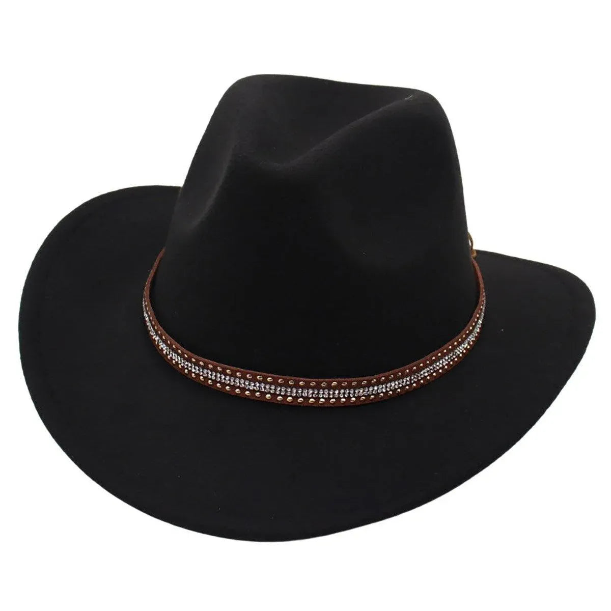 Western Cowboy Hat American Wool Felt Jazz Hat