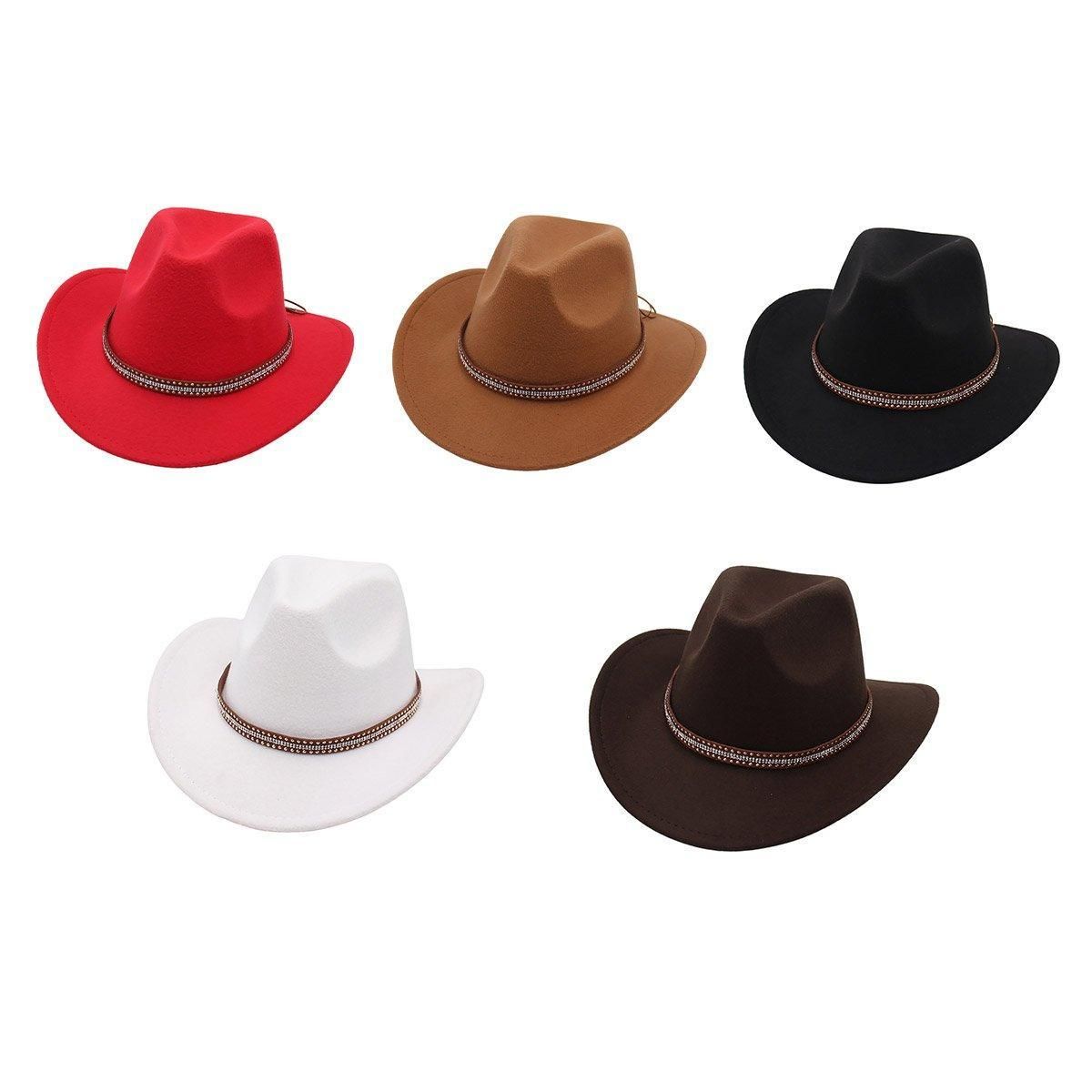 Western Cowboy Hat American Wool Felt Jazz Hat