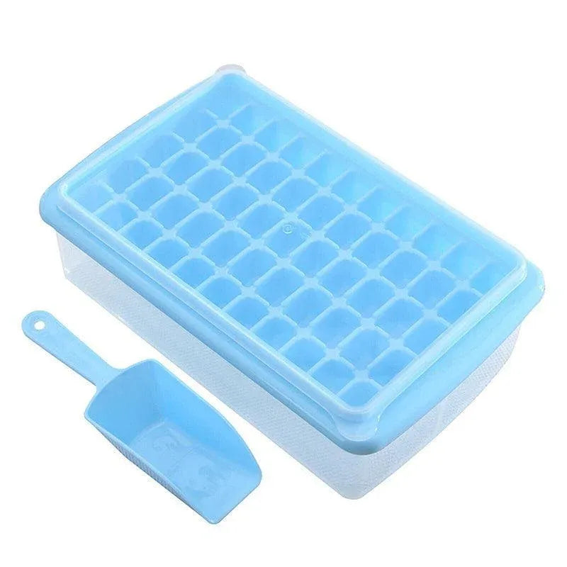 55 Cube Ice Tray Set with Lid, Storage Bin and Scoop