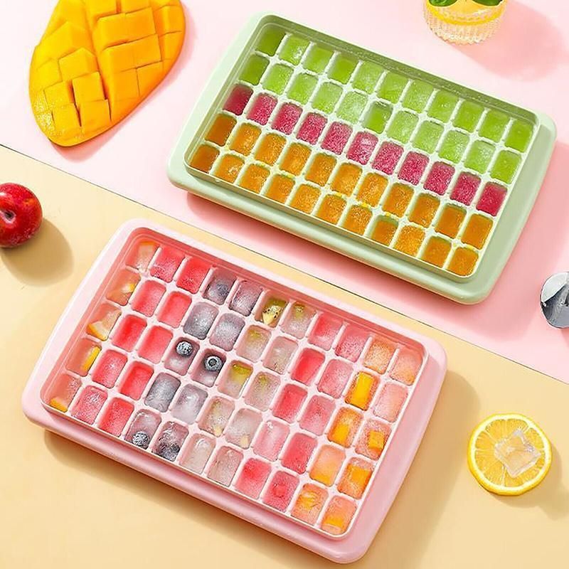 55 Cube Ice Tray Set with Lid, Storage Bin and Scoop